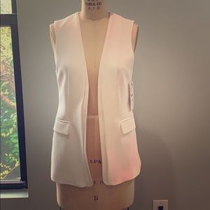 Zara white vest NWT